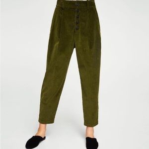 Intropia pleated corduroy pants